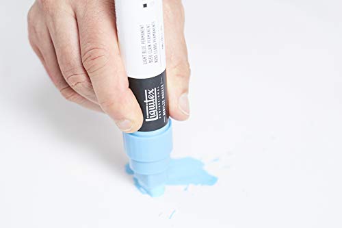 Liquitex Rotulador de Pintura acrílica, Punta Fina, Negro de carbón, 2 mm