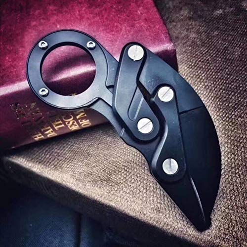 Lispeed Cuchillo plegable Cuchillo de bolsillo de alta calidad para exteriores con mecanismo especial, cuchillo de exterior | Cuchillo de una mano. El regalo perfecto para hombres