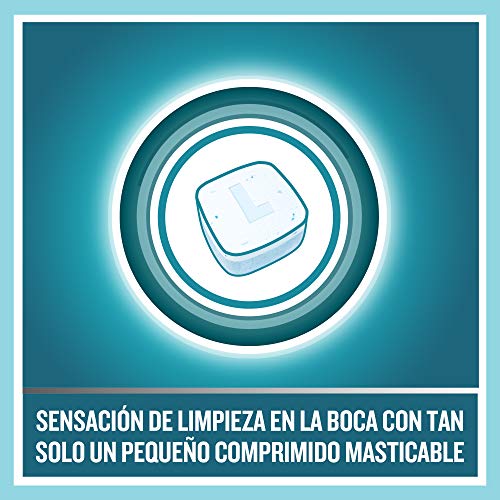 Listerine, Go. Tabs, 64 Comprimidos Masticables Sin Azúcar, Siente Tu Boca Limpia y Fresca