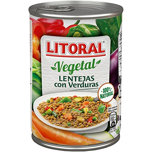 Litoral - Lentejas con Verduras - Pack de 5 x 430 g