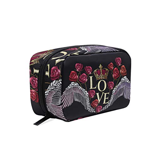 LIUBT Rose Love Swing Crown - Neceser de maquillaje de viaje, organizador multifunción para mujer