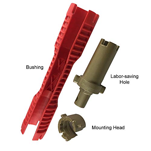 Llave Multifuncional de Grifo Fregadero Doble Cabezal Herramienta De Instalador Para Inodoro Cuarto De Baño Cocina Cuenca Pipa Tuerca Tubería