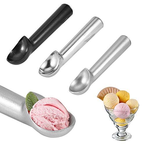 LNYJ Haagen-Dazs de Hielo Auto-fusión Cuchara Cuchara Bola de Helado de Crema de excavación Bola cavar cavar Cuchara Fruta Bola se Sienta cómodo, (Color : Negro)