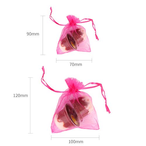 Locisne Paquete de 120 Bolsas de Organza, 20 Colores Bolsas Favor de La Boda Fiesta de Envoltura de Regalos Bolsas de Dulces Bolsas de Joyería Bolsas de Lazo, 7 * 9 cm + 10 * 12 cm