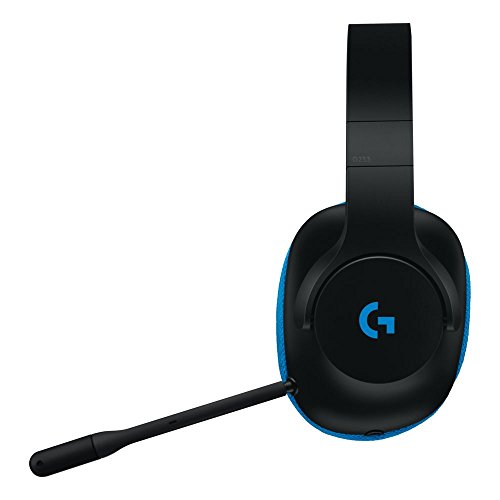 Logitech G G233 Prodigy Wired Gaming Headset - Black/Cyan - 3.5 MM - N/A - EMEA