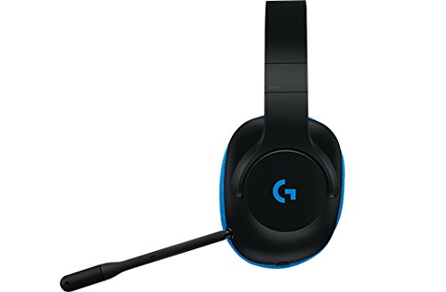 Logitech G G233 Prodigy Wired Gaming Headset - Black/Cyan - 3.5 MM - N/A - EMEA