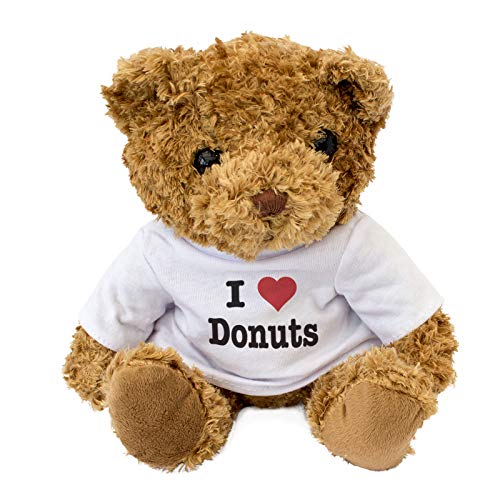 London Teddy Bears Oso de Peluche con Texto en inglés I Love Donuts