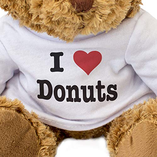 London Teddy Bears Oso de Peluche con Texto en inglés I Love Donuts