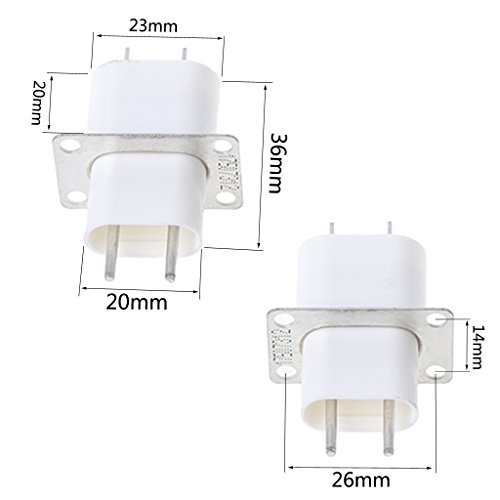 longsw 5pcs electrónica horno de microondas Magnetron 4 pines pines Convertidor de casa de electrodoméstico