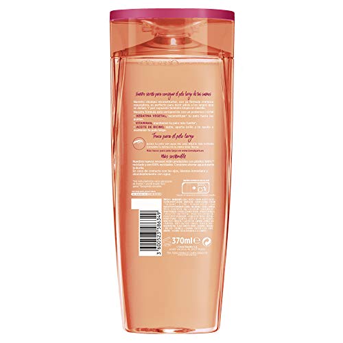 L'Oreal Paris Elvive Dream Long Champú reconstructor - pack de 3 unidades x 370 ml - total: 1110 ml