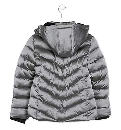 losan Parka Color Plata Acolchada para Chica. (8A)