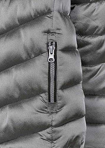 losan Parka Color Plata Acolchada para Chica. (8A)