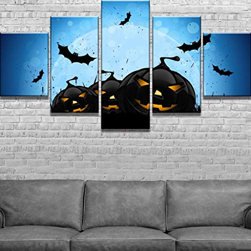 LQH Arte de la Pared Poster decoración casera Moderna 5 de Navidad Decoraciones de Halloween HD Pri (Size : 2)