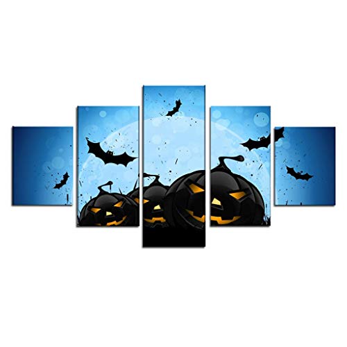 LQH Arte de la Pared Poster decoración casera Moderna 5 de Navidad Decoraciones de Halloween HD Pri (Size : 2)