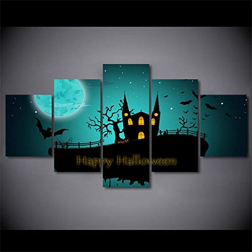 LQH Arte de la Pared Poster decoración casera Moderna 5 de Navidad Decoraciones de Halloween HD Pri (Size : 3)