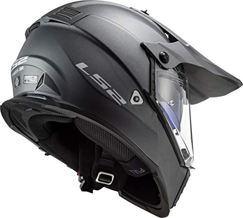 LS2 Casco Cross Moto Pioneer Evo Mate Titanio