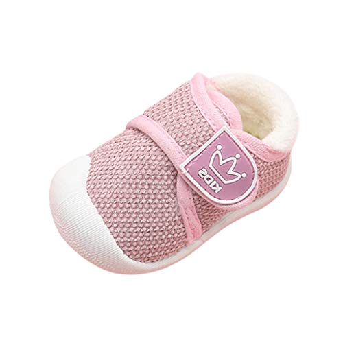 Luckycat Antideslizante Zapatos Niños Niñas Zapatos Bebé Primeros Pasos Infantil Bebé Niña Niño Zapatos de Cuna de Suela Blanda Sneaker Zapatilla de Recién Nacido Zapatilla de Deporte