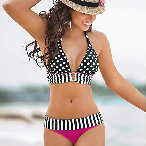 Luckycat Tops de Bikini, Trajes de Baño Mujer 2018 Sexy Push-up Bikini Rayas Bikini Mujer