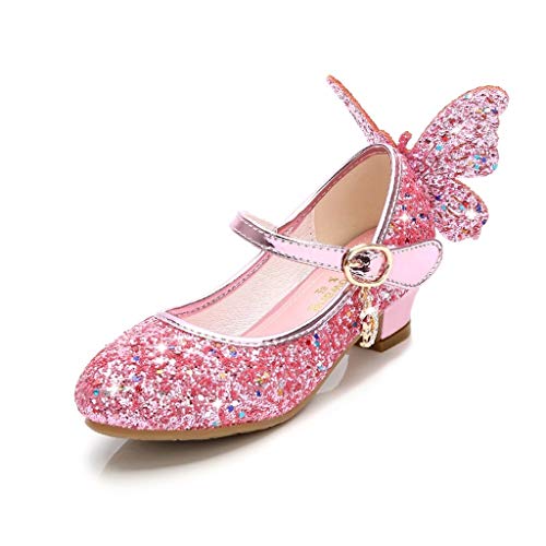 Luckycat Zapatos de Baile Niña Zapatos Bebe Niña con Suela Primeros Pasos Bautizo Verano Lentejuelas Zapatos de Princesa Chicas Sandalias de Vestir Niña Zapatos Niña Fiesta Cumpleaños