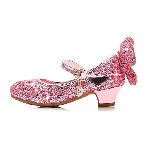 Luckycat Zapatos de Baile Niña Zapatos Bebe Niña con Suela Primeros Pasos Bautizo Verano Lentejuelas Zapatos de Princesa Chicas Sandalias de Vestir Niña Zapatos Niña Fiesta Cumpleaños