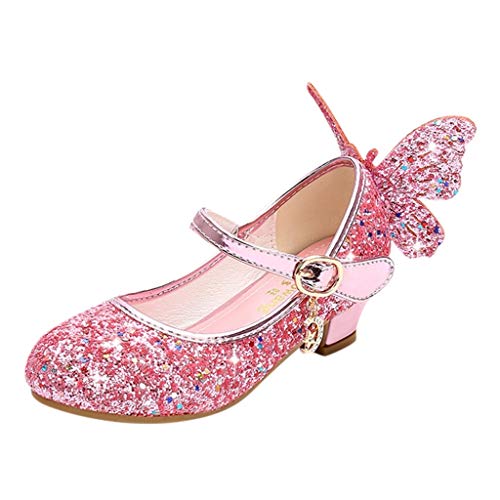 Luckycat Zapatos de Baile Niña Zapatos Bebe Niña con Suela Primeros Pasos Bautizo Verano Lentejuelas Zapatos de Princesa Chicas Sandalias de Vestir Niña Zapatos Niña Fiesta Cumpleaños