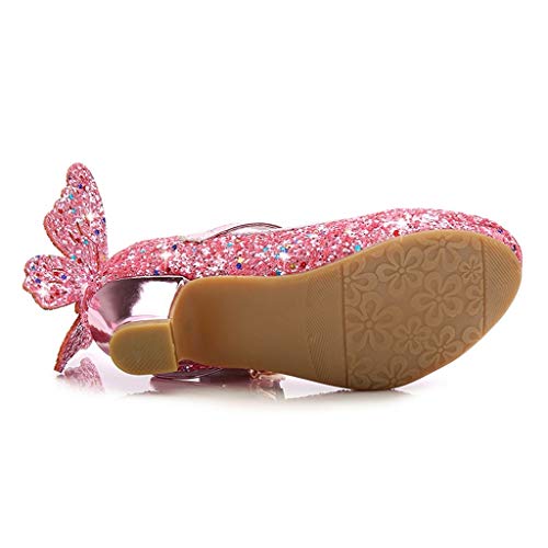 Luckycat Zapatos de Baile Niña Zapatos Bebe Niña con Suela Primeros Pasos Bautizo Verano Lentejuelas Zapatos de Princesa Chicas Sandalias de Vestir Niña Zapatos Niña Fiesta Cumpleaños