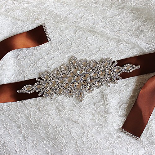 lumanuby Mujer brillantes Cinturón de cinta de raso suave Belt brillante for vestido/para vestido de noche/Boda Vestido 270 * 4.0 cm 1 x, cinturón Serie Negro
