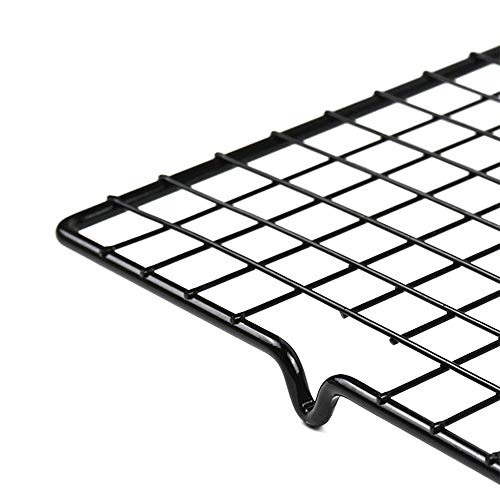 LuoCoCo Rejilla para Enfriar de Acero Inoxidable, Antiadherente Estantes de Refrigeración para Horno, Enfriatartas Rectangular, Bandeja de Hornear para Bizcochos/Resposteria/Pizzas/Galletas/Pan