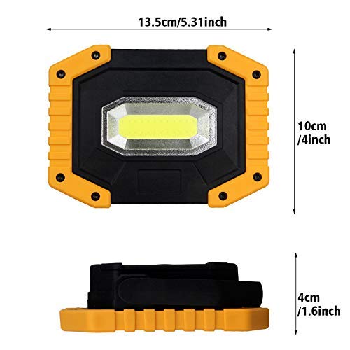 Luz de Trabajo LED Recargable, T-SUN Luz de Inundación Portátil 30W, 3 Modos, Foco LED Recargable Para la Reparación de Automóviles, Camping, Luces de Seguridad de Emergencia.(Batería Incluida)