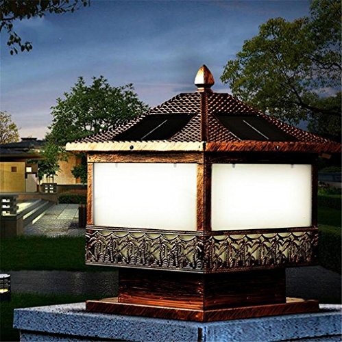 Luz Solar 2.5W 3W 5W LED LáMpara De Techo Villa Hogar Exterior Pared Exterior Resistente Al Agua Negro Bronce Coconut Grove Vintage Apenado , bronze , 400