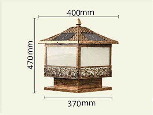 Luz Solar 2.5W 3W 5W LED LáMpara De Techo Villa Hogar Exterior Pared Exterior Resistente Al Agua Negro Bronce Coconut Grove Vintage Apenado , bronze , 400