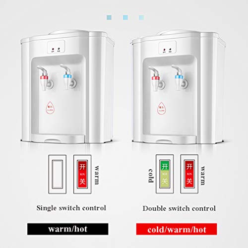 LYHD Mini máquina dispensadora de Agua fría y Caliente de sobremesa, Puede Hacer Agua de Soda con Sistemas de filtros de Hielo/Agua Purificador Caliente y frío, Adecuado para Dormitorio/Oficina/Hog