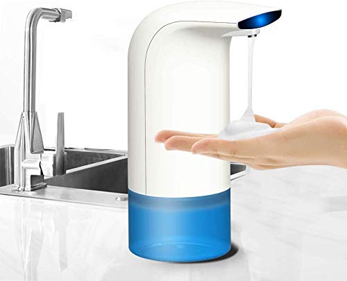 Lypumso Dispensador de Jabón Automático, Dispensador de Jabón en Espuma con Sensor Infrarrojo sin Contacto, Ideal para Encimeras en Cocina, Baño. 300ML.