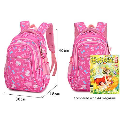 LYZJDP Mochilas, Mochilas Escolares para Estudiantes De Primaria Y Secundaria, Mochilas Ligeras Repelentes Al Agua, Estampados Dulces De Tres Piezas