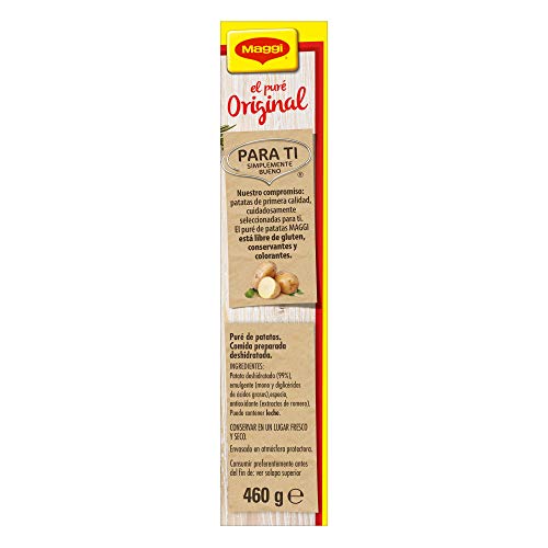 Maggi Puré de patatas Original Natural - 4 bolsas - 460 gr