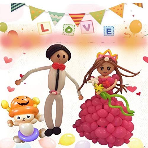 Mágico Globos, 200pcs Multicolores Largos Globos, Para Diy Forma Globoflexia Forma Animales, Látex Bodas Para pancarta para niños, actividad de payasos, promoción de fiestas o decoración Globos