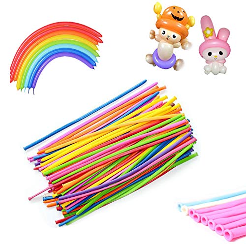 Mágico Globos, 200pcs Multicolores Largos Globos, Para Diy Forma Globoflexia Forma Animales, Látex Bodas Para pancarta para niños, actividad de payasos, promoción de fiestas o decoración Globos