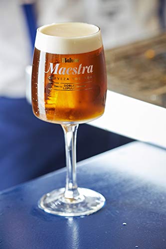 Mahou - Maestra Doble Lúpulo Cerveza Lager Tostada, 7.5% Volumen de Alcohol - Pack de 12 x 33 cl