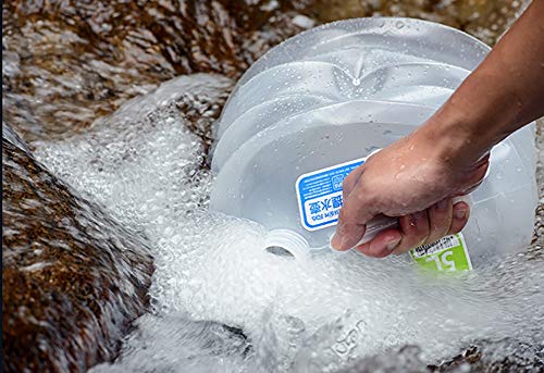 MAIDEHAO Cubo de Agua de Pesca portátil Tanque de Agua Plegable con un hogar Grifo de Agua al Aire Libre portátil retráctil le gustaría Jugar un Coche indispensable (Size : 5L)