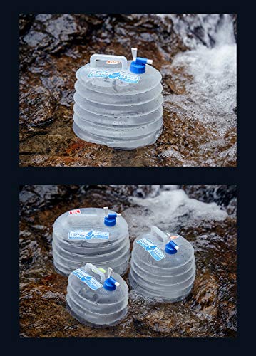 MAIDEHAO Cubo de Agua de Pesca portátil Tanque de Agua Plegable con un hogar Grifo de Agua al Aire Libre portátil retráctil le gustaría Jugar un Coche indispensable (Size : 5L)