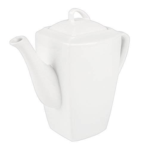 MALACASA, Series Blance, 1 pieza 8,5"(de carpintero) cafetera tetera de Porcelana Marfil con tapa (29 * 10 * 19.5 cm)