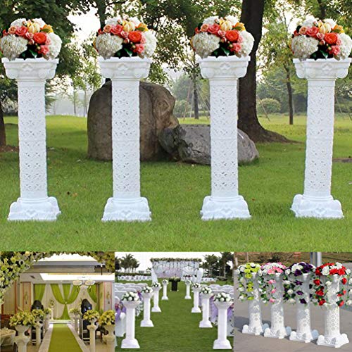 Malayas 2PCS 102CM Columna Romana para Boda Soporte de Flores para Exhibición Columna Decorativa de Plástico para Boda Fiestas Celebraciones Ceremonias Eventos