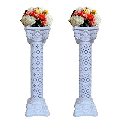 Malayas 2PCS 102CM Columna Romana para Boda Soporte de Flores para Exhibición Columna Decorativa de Plástico para Boda Fiestas Celebraciones Ceremonias Eventos