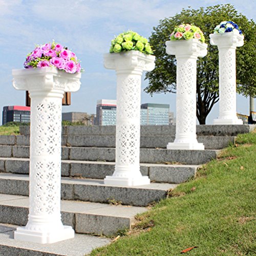 Malayas 2PCS 102CM Columna Romana para Boda Soporte de Flores para Exhibición Columna Decorativa de Plástico para Boda Fiestas Celebraciones Ceremonias Eventos