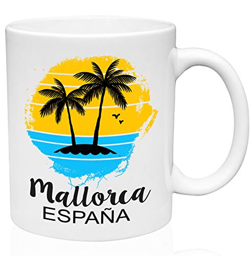 Mallorca Spain 11oz Taza de café de cerámica de alta calidad