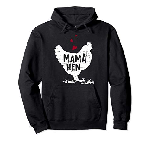 Mamá Gallina Pollo Divertido Granjero Día de la Madre Amante Sudadera con Capucha