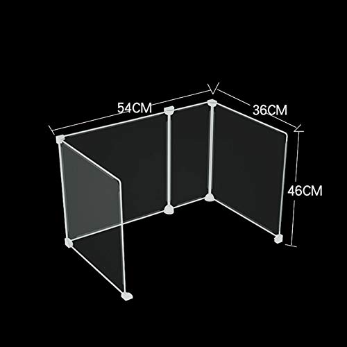 Mampara De Protección, Marco De Protección De Partición De Escritorio Escolar De Oficina Creativa DIY, Panel Divisor De Partición De Mostrador De Escritorio De Pantalla Transparente,54*36*46cm