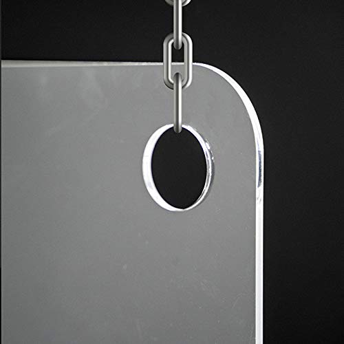 Mampara de protección | Metacrilato Transparente 2mm | Mampara Colgante Transparente (70 cm ancho x 50 cm alto)