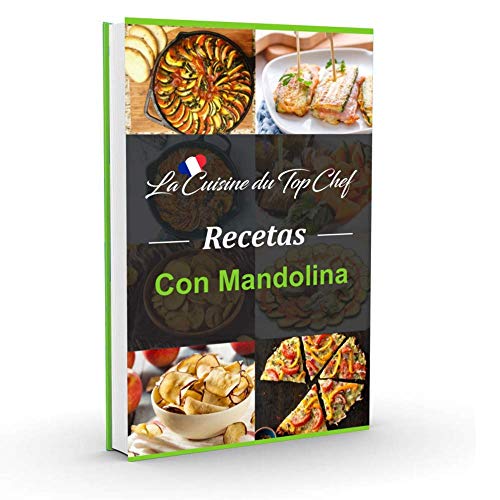 Mandolina de cocina Profesional - Cortador de Verduras en Espiral- eBook de Recetas - Protector anticortes - Cuchillas no Intercambiables - Cepillo de Regalo - Spaghetti Vegetal