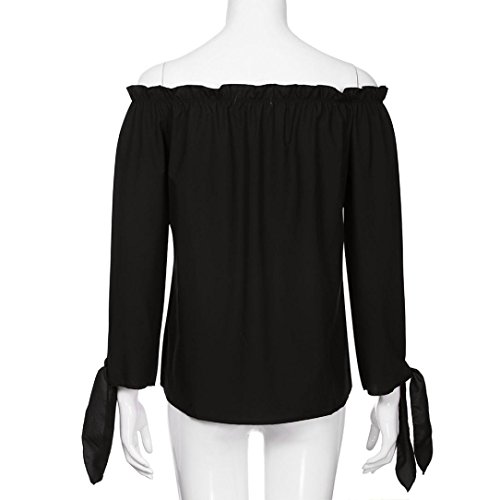 Manga del murc Mujer, Covermason Las Mujeres Batwing Manga Estrellas impresión Baggy Tops Blusa(S,Negro)